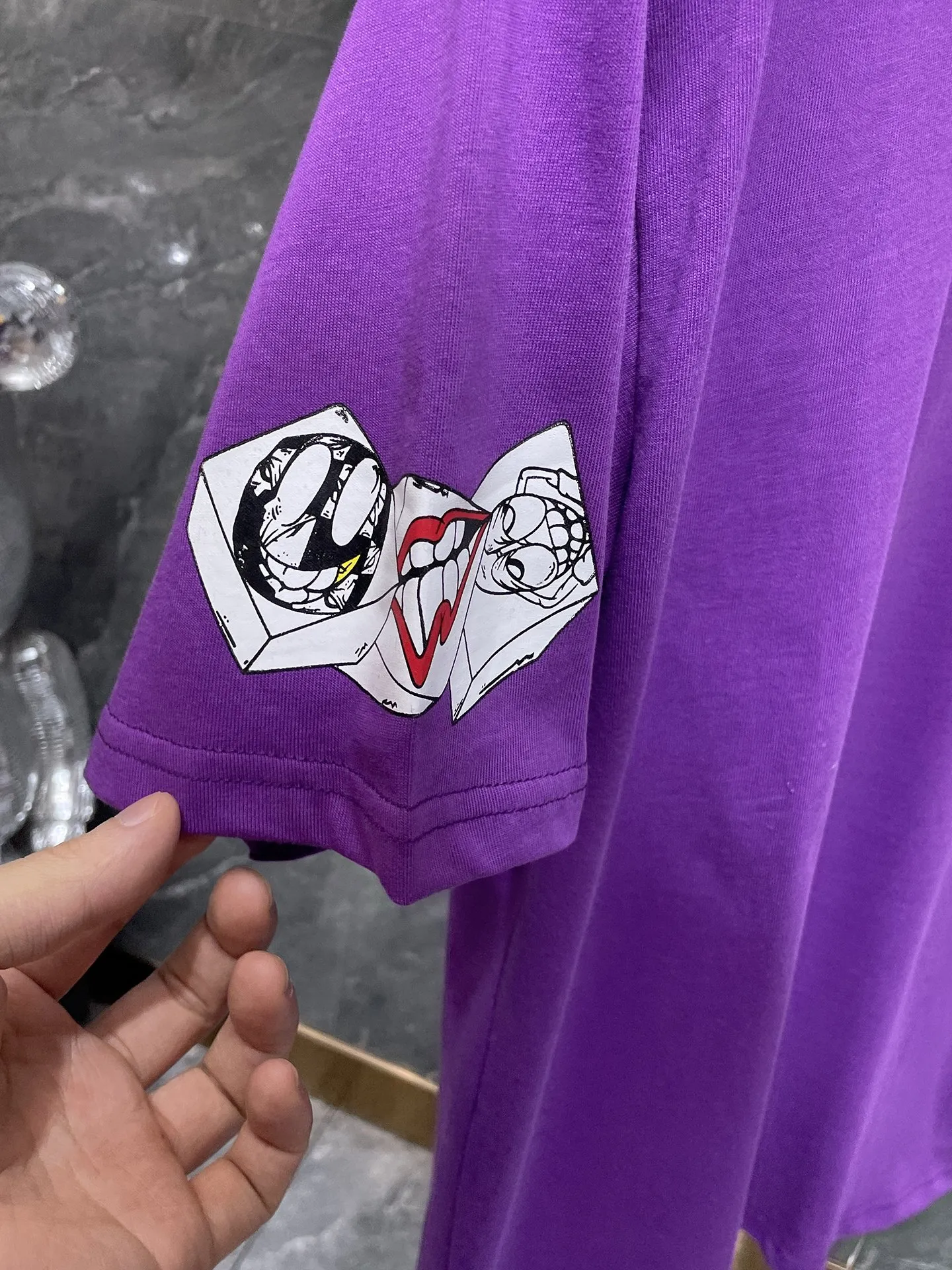 P130 New in summer Chrome Hearts 25ss High weight, environmentally friendly and high-quality top-quality fabric 260g~270g Chrome Matty Boy purple short-sleeved counter synchronization 1:1 replica version Recommended color: purple